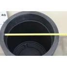32 cm-es VIRÁGCSERÉP FEKETE GRÁNIT