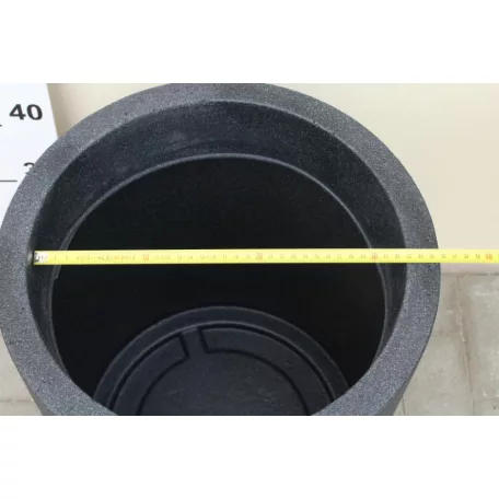 32 cm-es VIRÁGCSERÉP FEKETE GRÁNIT