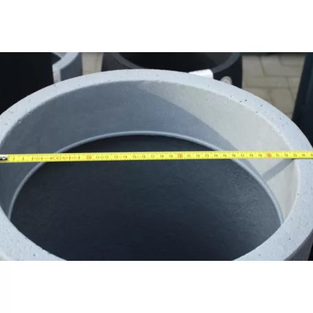 32 cm-es VIRÁGCSERÉP High Kő Szürke