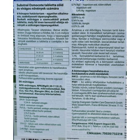 Substral Osmocote Virágzó és zöldnövhosszú hatású 10 db