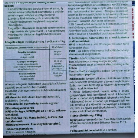 Substral Osmocote Rózsa és Virágzó és hosszú hatású 750 g