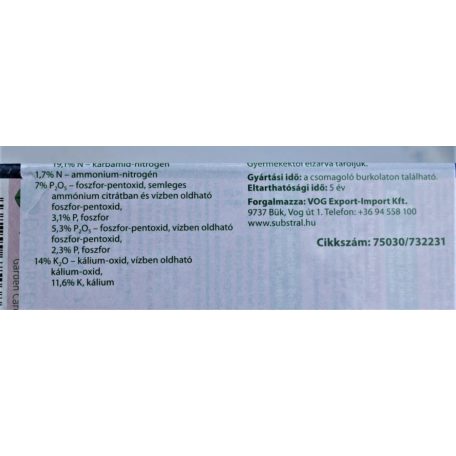 Substral Osmocote Rózsa és Virágzó és hosszú hatású 750 g