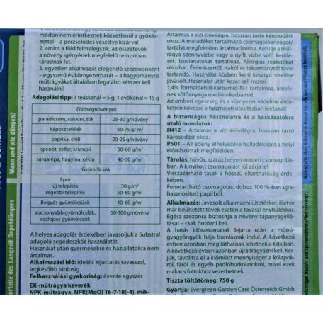 Substral Osmocote hosszú hatású Gyümölcs-Zöldség 750 g