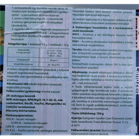Substral Osmocote Balkonnövények hosszú hatású 750 g