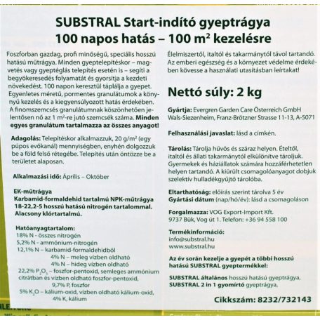 Substral Start indító gyeptrágya 2 kg