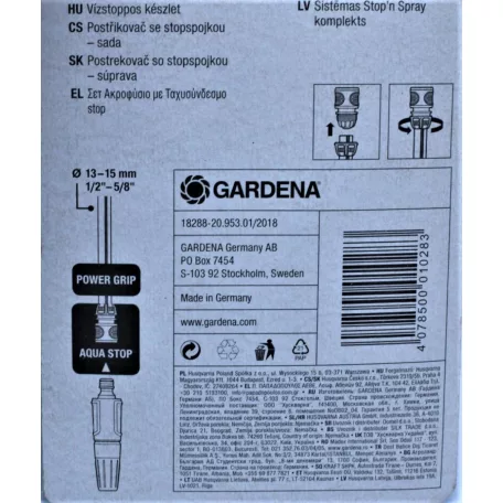 GARDENA Vízstoppos készlet