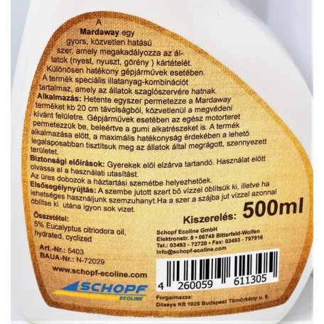 Nyestriasztó spray Mardaway