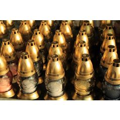 MÉCSES ÜVEG 16,5cm többszín