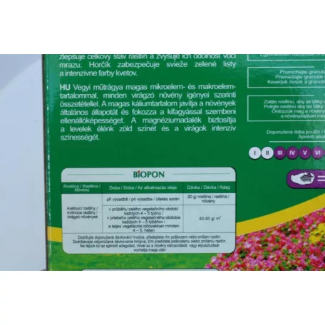 Biopon műtrágya Kerti virágok 1 kg