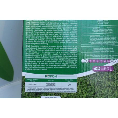 Biopon Műtrágya Gyep+Gyomirtó 1 kg