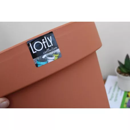 25 cm-es VIRÁGCSERÉP 300 LOFLY - TERRAKOTTA