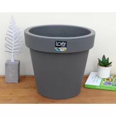 25 cm-es VIRÁGCSERÉP 300 LOFLY - KŐ SZÜRKE
