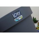 25 cm-es VIRÁGCSERÉP 300 LOFLY - KŐ SZÜRKE