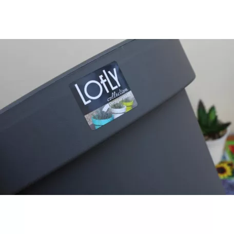 25 cm-es VIRÁGCSERÉP 300 LOFLY - KŐ SZÜRKE