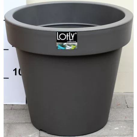 34 cm-es VIRÁGCSERÉP - KŐ SZÜRKE