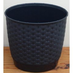 18 cm-es VIRÁGCSERÉP 190 RATOLLA ROUND -ANTRACIT