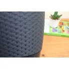 29 cm-es VIRÁGCSERÉP 300 RATOLLA ROUND -ANTRACIT