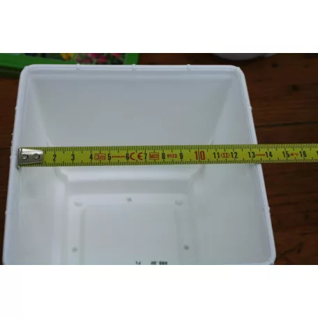 13 cm-es VIRÁGCSERÉP 145 NÉGYSZÖG RATOLLA SQUARE - FEHÉR