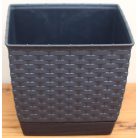 17 cm-es VIRÁGCSERÉP 190 NÉGYSZÖG RATOLLA SQUARE - ANTRACIT