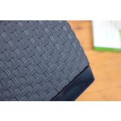   17 cm-es VIRÁGCSERÉP 190 NÉGYSZÖG RATOLLA SQUARE - ANTRACIT