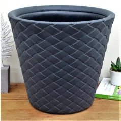 29 cm-es VIRÁGCSERÉP 350 MATUBA - ANTRACIT