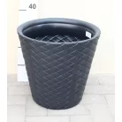 34 cm-es VIRÁGCSERÉP 400 MATUBA - ANTRACIT