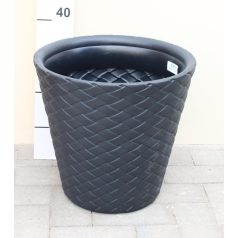 34 cm-es VIRÁGCSERÉP 400 MATUBA - ANTRACIT