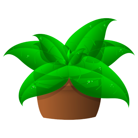 Flower pot COUBI - TRANSPARENT