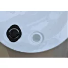 23 cm-es VIRÁGCSERÉP 250S TUBUS SLIM SHINE FÉNYES 2IN1 - FEHÉR