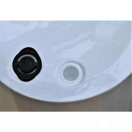 23 cm-es VIRÁGCSERÉP 250S TUBUS SLIM SHINE FÉNYES 2IN1 - FEHÉR