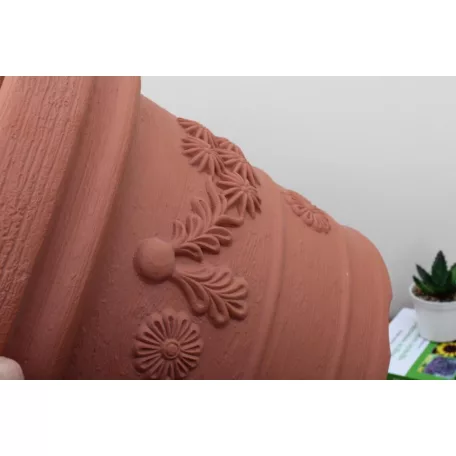 40 cm-es VIRÁGCSERÉP 45 DECORA - TÉGLA