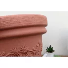 40 cm-es VIRÁGCSERÉP 45 DECORA - TÉGLA