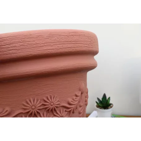 40 cm-es VIRÁGCSERÉP 45 DECORA - TÉGLA