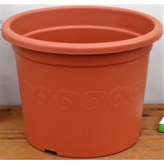 24 cm-es VIRÁGCSERÉP - TERRAKOTTA