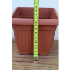 13 cm-es Szögletes cserép terracotta