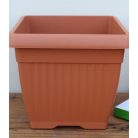 16 cm-es Szögletes cserép terracotta