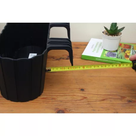 38 x 13 cm-es KORLÁTLÁDA 400 BOARDEE -ANTRACIT
