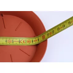 8 cm-es VIRÁGCSERÉP ALÁTÉT PLASTICA - TERRAKOTTA
