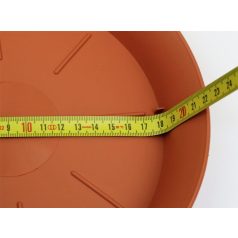 18 cm-es VIRÁGCSERÉP ALÁTÉT PLASTICA - TERRAKOTTA
