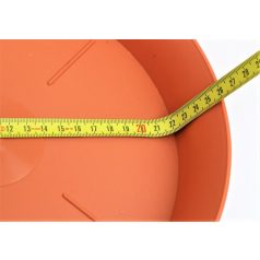 21 cm-es VIRÁGCSERÉP ALÁTÉT PLASTICA - TERRAKOTTA