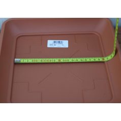   20 cm-es VIRÁGCSERÉP ALÁTÉT NÉGYSZÖG TERRA - TERRAKOTTA