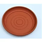 8 cm-es VIRÁGCSERÉP ALÁTÉT - TERRAKOTTA