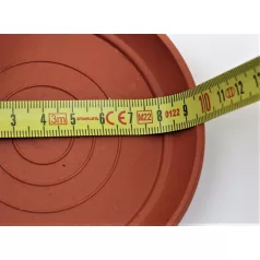 8 cm-es VIRÁGCSERÉP ALÁTÉT - TERRAKOTTA