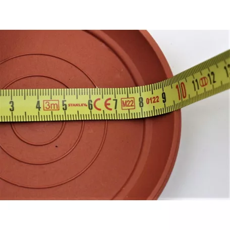 8 cm-es VIRÁGCSERÉP ALÁTÉT - TERRAKOTTA