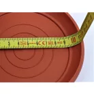 9 cm-es VIRÁGCSERÉP ALÁTÉT - TERRAKOTTA