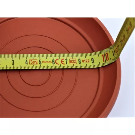 9 cm-es VIRÁGCSERÉP ALÁTÉT - TERRAKOTTA