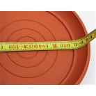 12 cm-es VIRÁGCSERÉP ALÁTÉT TERRA - TERRAKOTTA