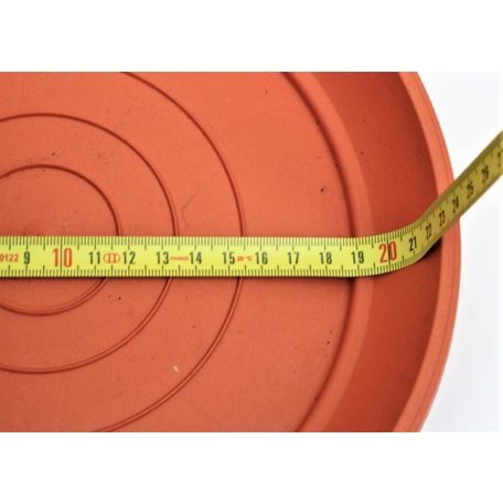 19 cm-es VIRÁGCSERÉP ALÁTÉT TERRA - TERRAKOTTA