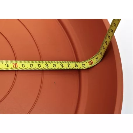 28 cm-es VIRÁGCSERÉP ALÁTÉT TERRA - TERRAKOTTA