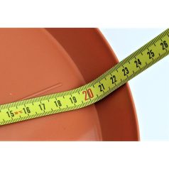 20 cm-es VIRÁGCSERÉP ALÁTÉT 6 TERRA - TERRAKOTTA